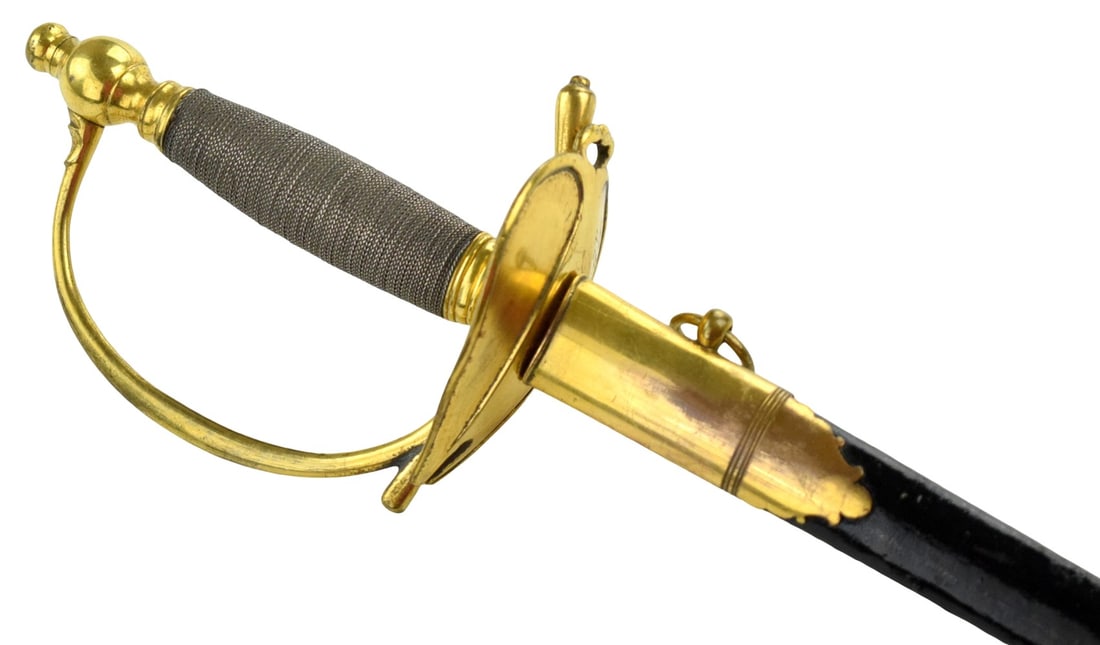 Late 18th Century British American revolution Infantry Officers Presentation Sword Rapier with (1 of 20)