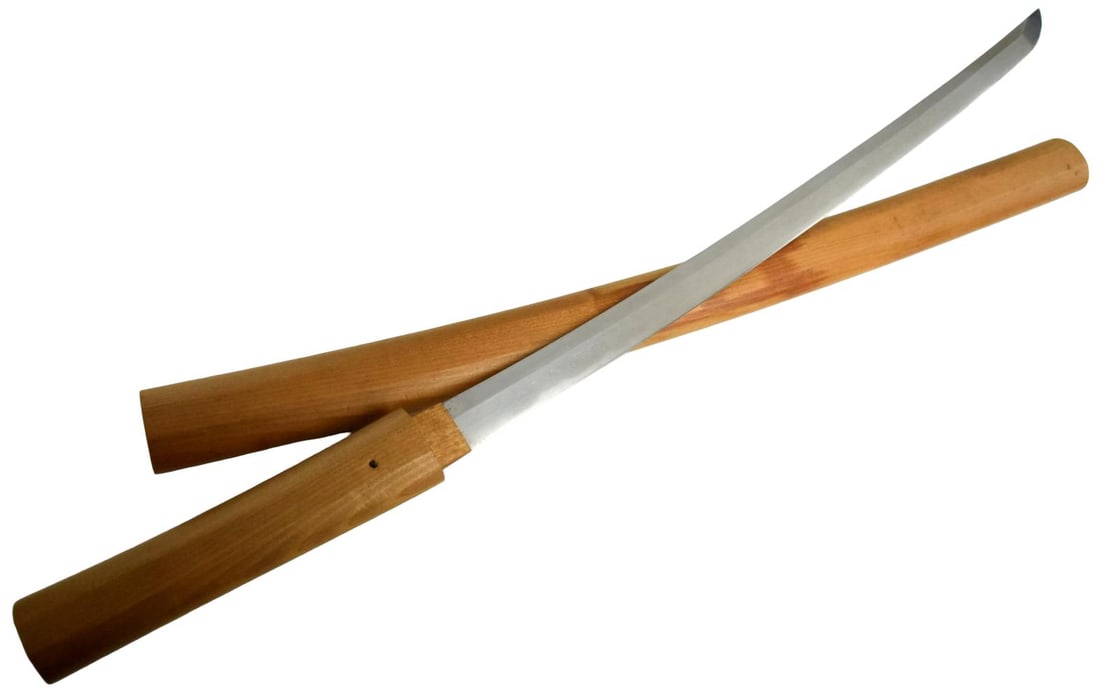 Signed Japanese Katana in Shirasaya, Long Inscribed Tang, Late Edo (1 of 20)