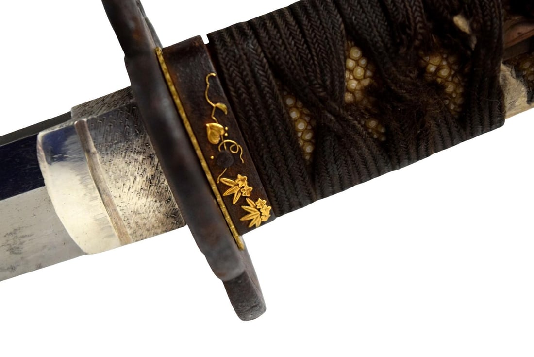Japanese Wakizashi in Mounts and Shirasaya, Mumei Attributed to Hisahiro, with NBTHK Hozon - 18