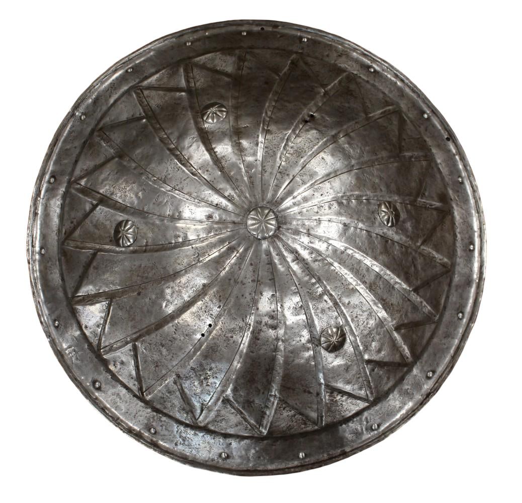 German Renaissance Style Steel Round Shield (Rotella), 19th Century, After a Late 16th Century (1 of 16)