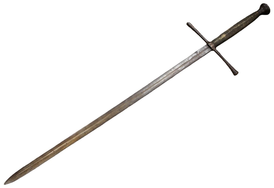 MASSIVE Victorian Medieval Revival Two-Handed Longsword in 15thâ€“16th Century Style - 14