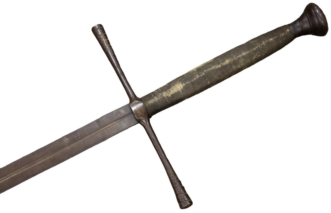 MASSIVE Victorian Medieval Revival Two-Handed Longsword in 15thâ€“16th Century Style - 15