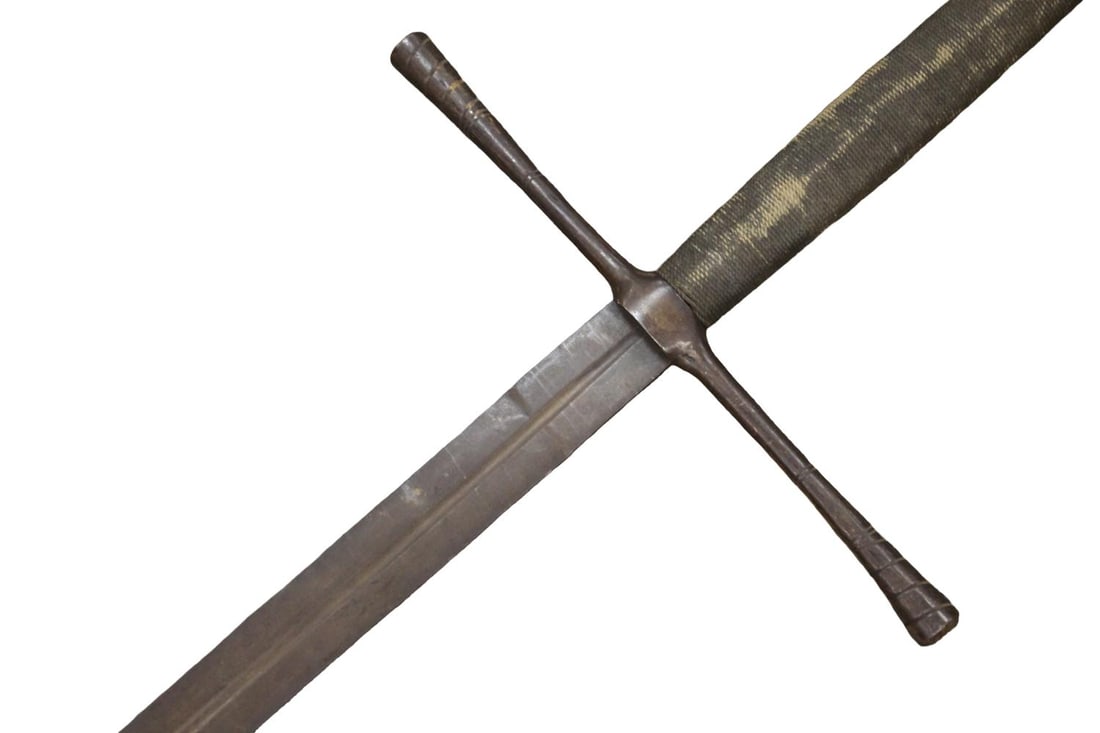 MASSIVE Victorian Medieval Revival Two-Handed Longsword in 15thâ€“16th Century Style - 16