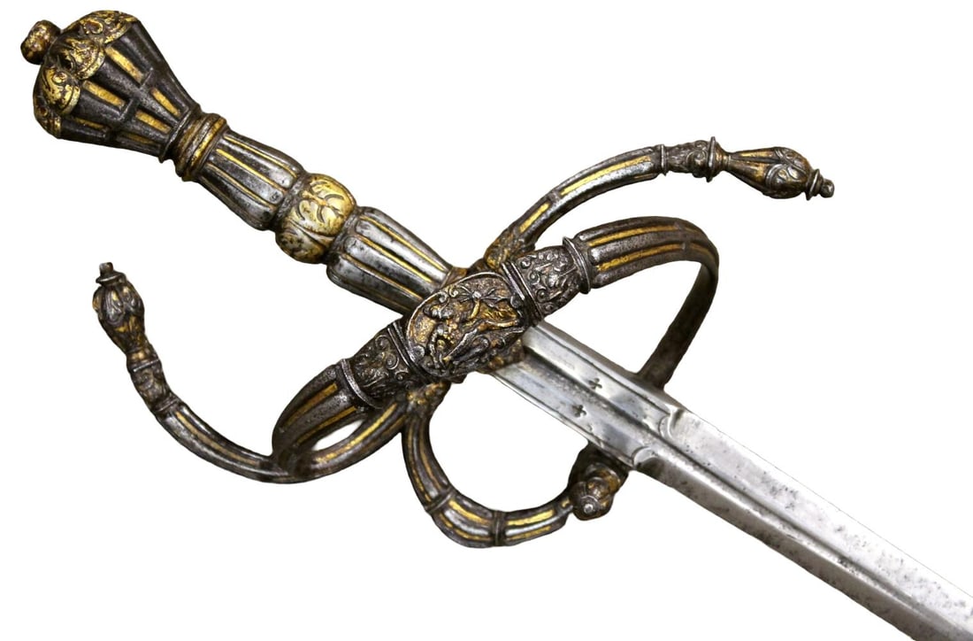 Very Fine Composite European Rapier in French Mid-16th Century Style with 17th Century Blade (1 of 20)