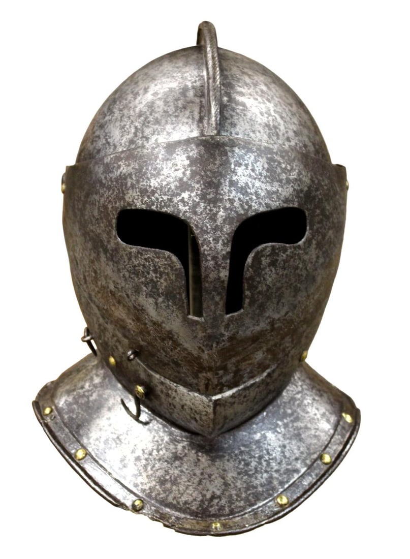 Rare 16th Century European Close Helmet for Field Armor with Original Forged Comb (1 of 20)
