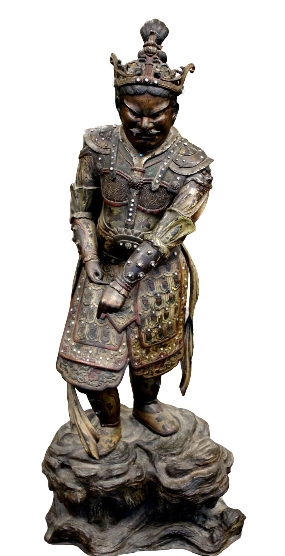 Amazing Antique Japanese Bronze Statue One Of The Twelve Divine Generals (1 of 20)