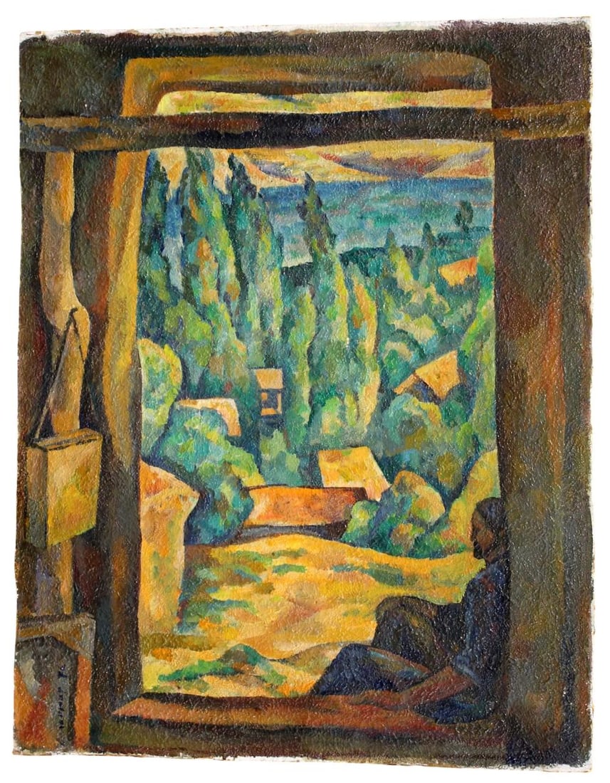 VLADIMIR CHUB (RUSSIAN/UZBEK, B. 1940) OIL PAINTING "IN THE EVENING" (1 of 9)