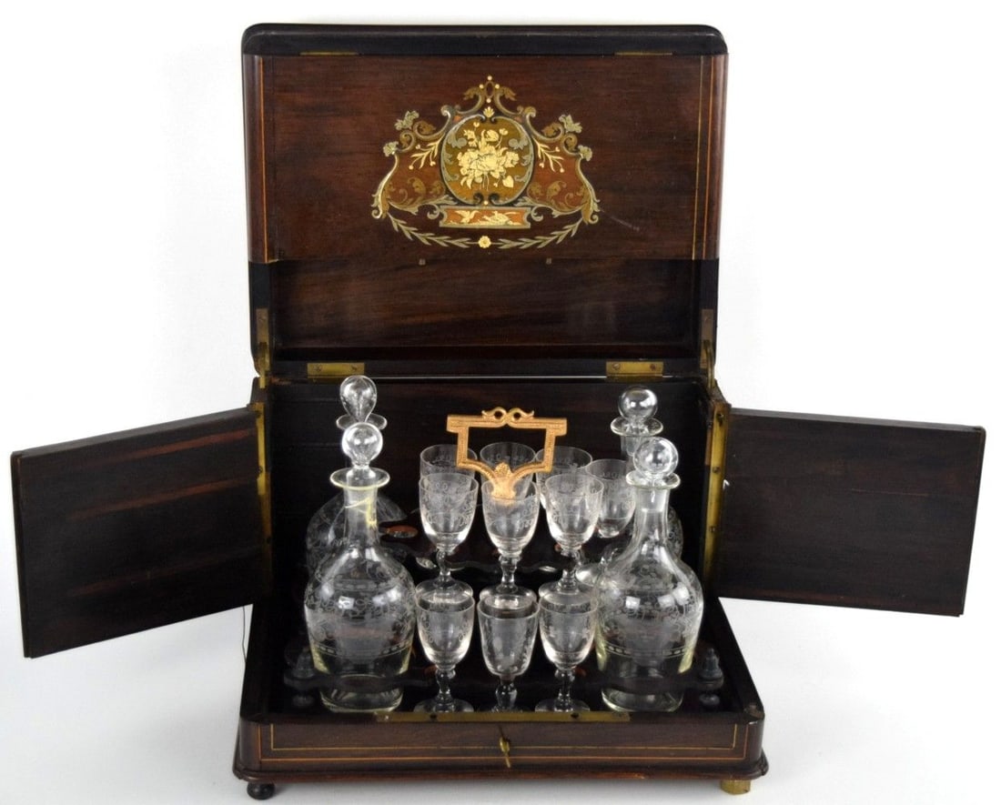 NAPOLEON III INLAID LIQUOR CABINET 19TH CENTURY (1 of 13)