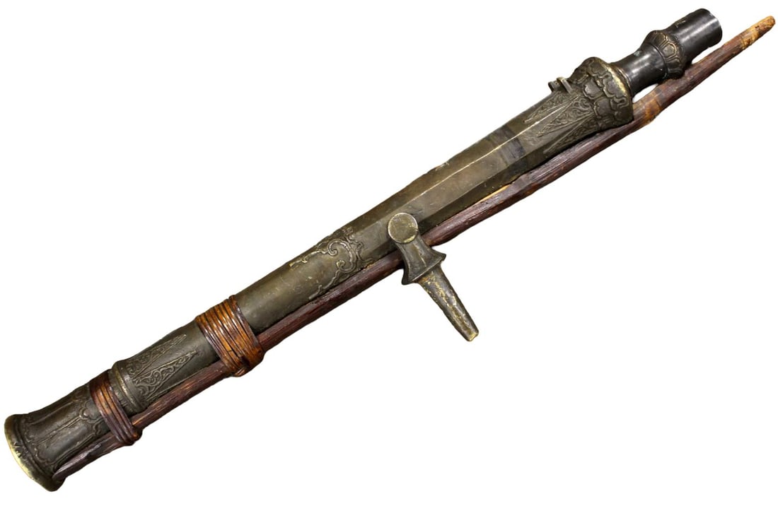 Antique Late 17th early 18th Century VOC Dutch Bronze Lantaka Canon (1 of 20)