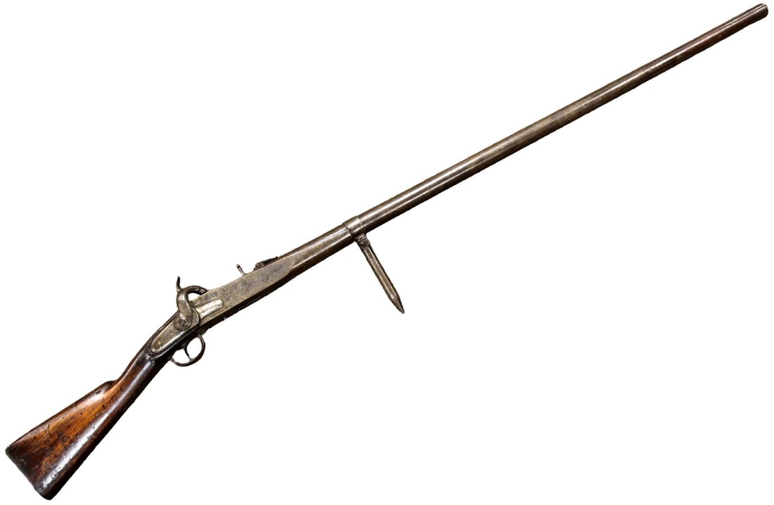 French Md 1831 Rampart 21.8 MM Gun (Fusil de Rempart Charleville Mle 1831 wall gun) (1 of 20)