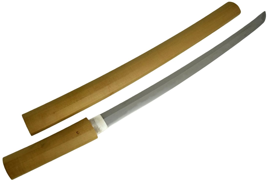 A very attractive robust and stout 17th century Kanbun Shinto Japanese sword Wakizashi signed Setsu (1 of 20)