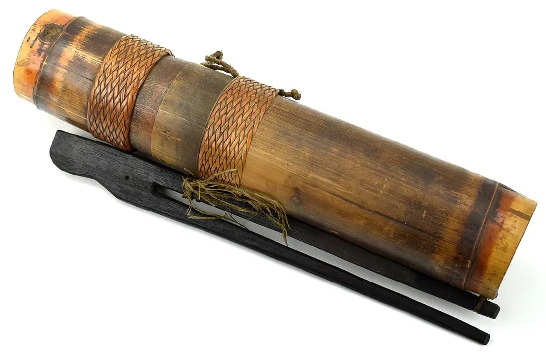 Scarce 19th C. Indonesian Dayak Headhunter's SUMPITAN (1 of 17)