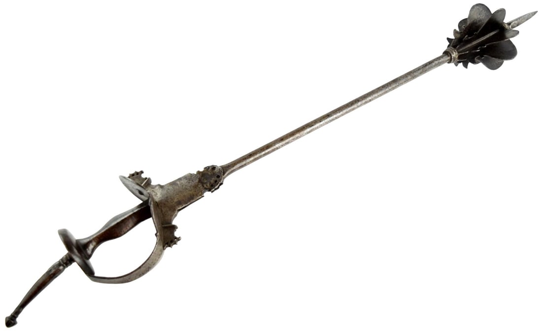 18th Century Indian Shishpar Flanged Mace with Khanda-Style Hilt (1 of 20)