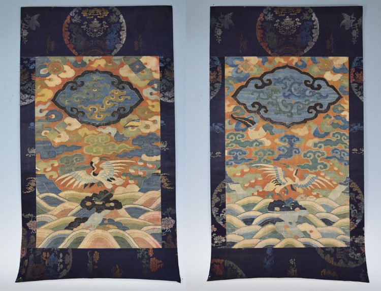 Pair of Chinese Ming Dynasty Kesi Panel (1 of 6)