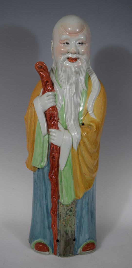19th Century Large Chinese God of Longevity Porcelain (1 of 6)