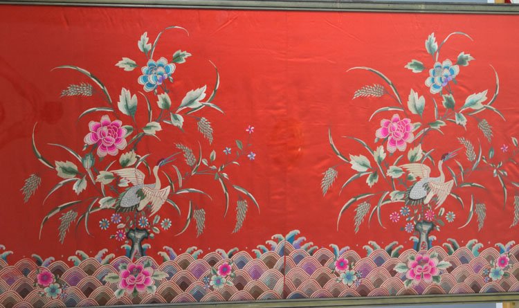 Chinese Silk Embroidered Panel (1 of 5)