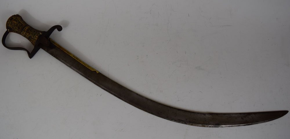 18th Century Indo-Persian Kilic Sword Wootz Steel (1 of 10)
