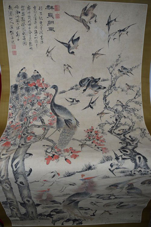 Large Chinese Scroll Paintings (1 of 6)