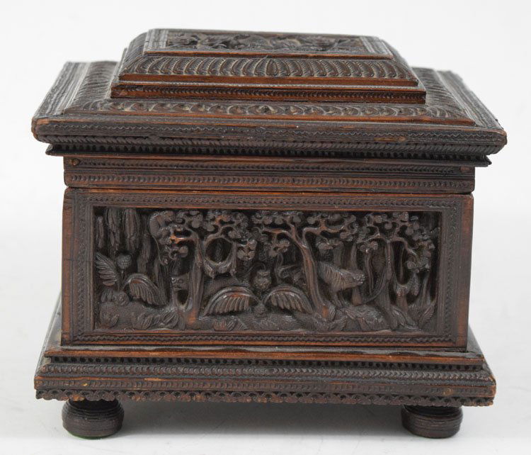 Antique Chinese Carved Jewelry Box (1 of 6)