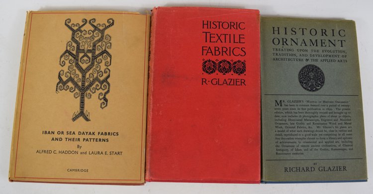 Lot of 3 Old Books on Textile and Fabrics (1 of 4)