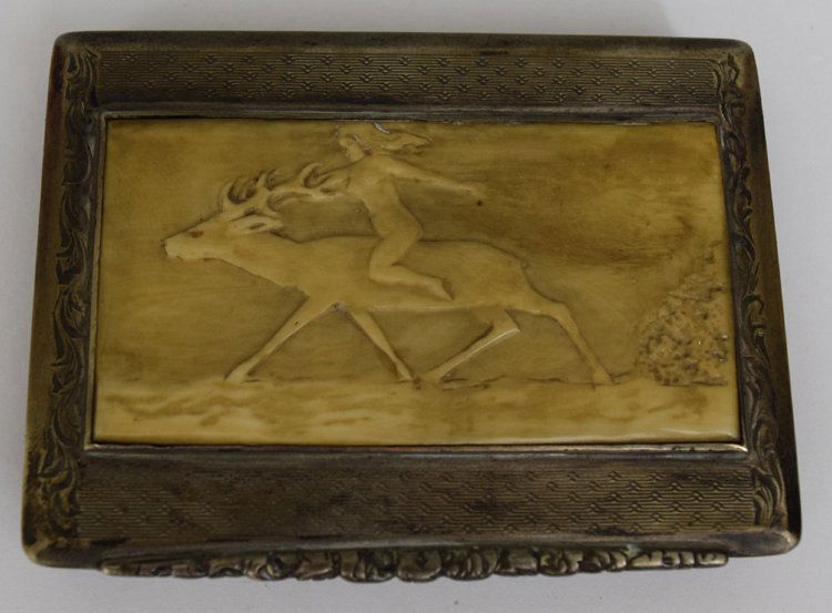 19th Century European Sterling Silver Tobacco Box (1 of 5)