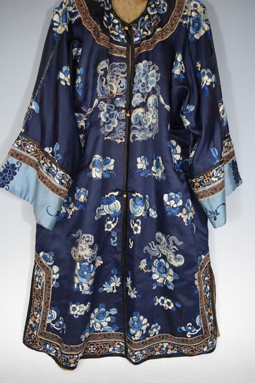 19th C. Chinese Qing Dynasty Embroidery Robe (1 of 5)