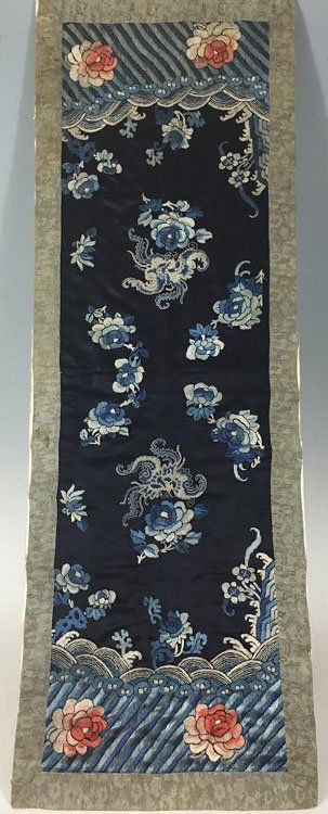 19th Century Chinese Silk Embroidery Panel (1 of 6)