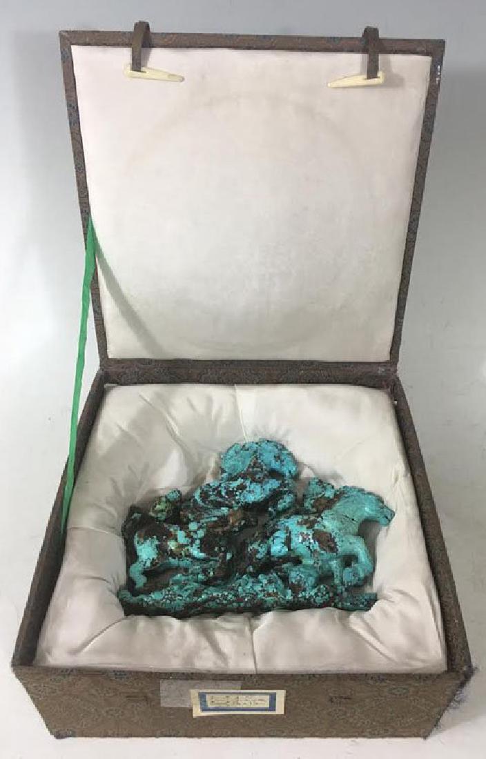 Chinese Carved Turquoise Horse Composition (1 of 4)
