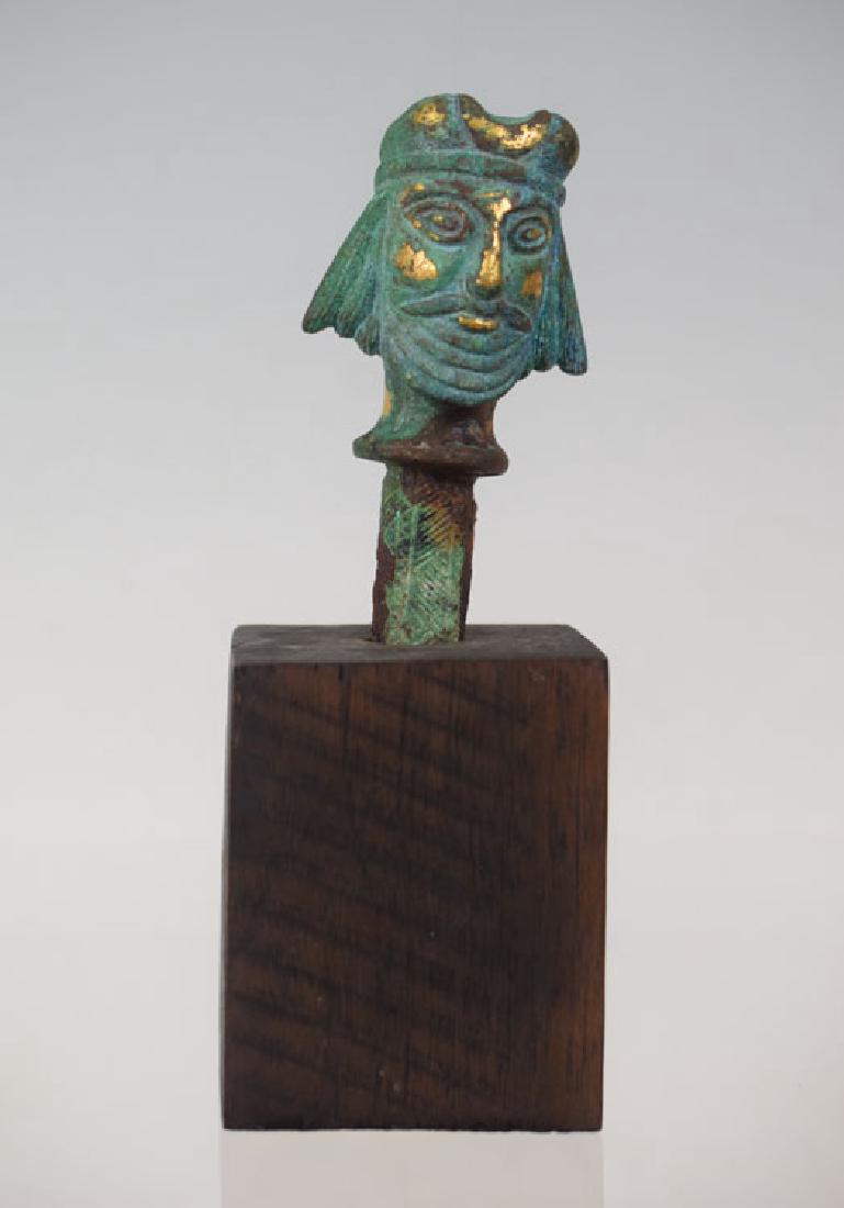 Sasanian Persian Bronze Head Philip  of Macedonia (1 of 5)