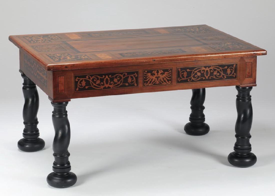 Marquety inlaid cocktail table, 22"h (1 of 2)