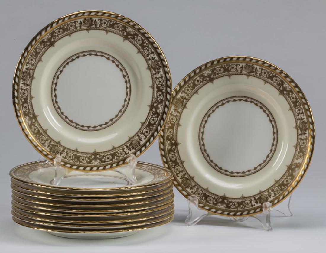 (11) Minton, Tiffany & Co. porcelain dinner plates (1 of 2)