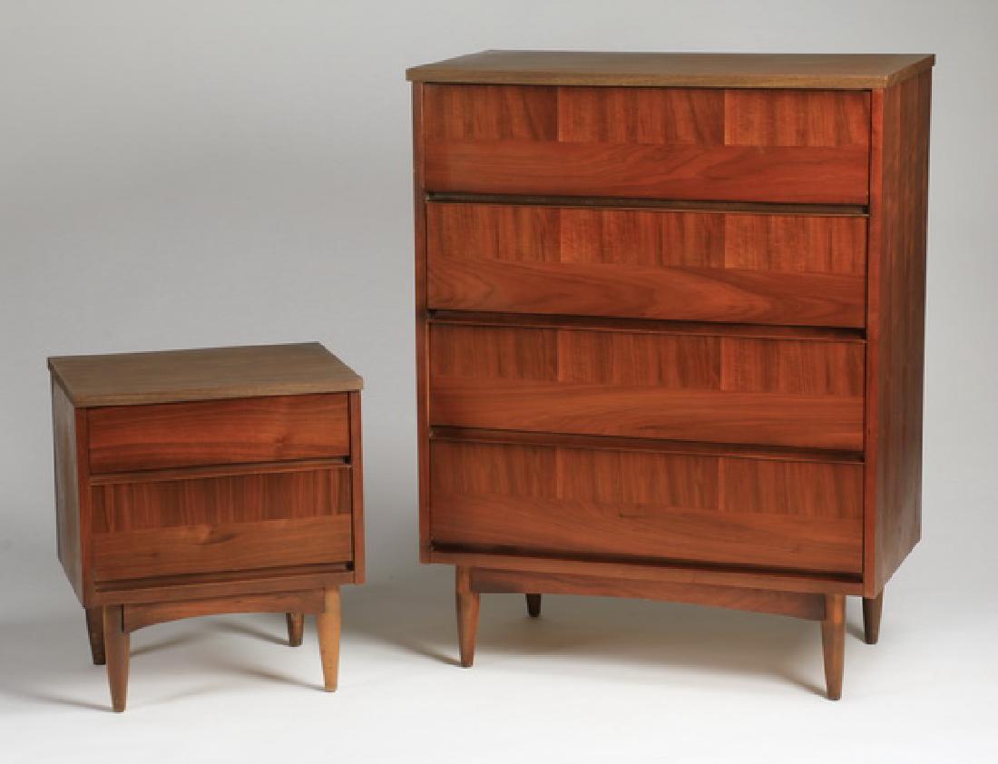 (2) Mid century modern walnut pieces (1 of 2)
