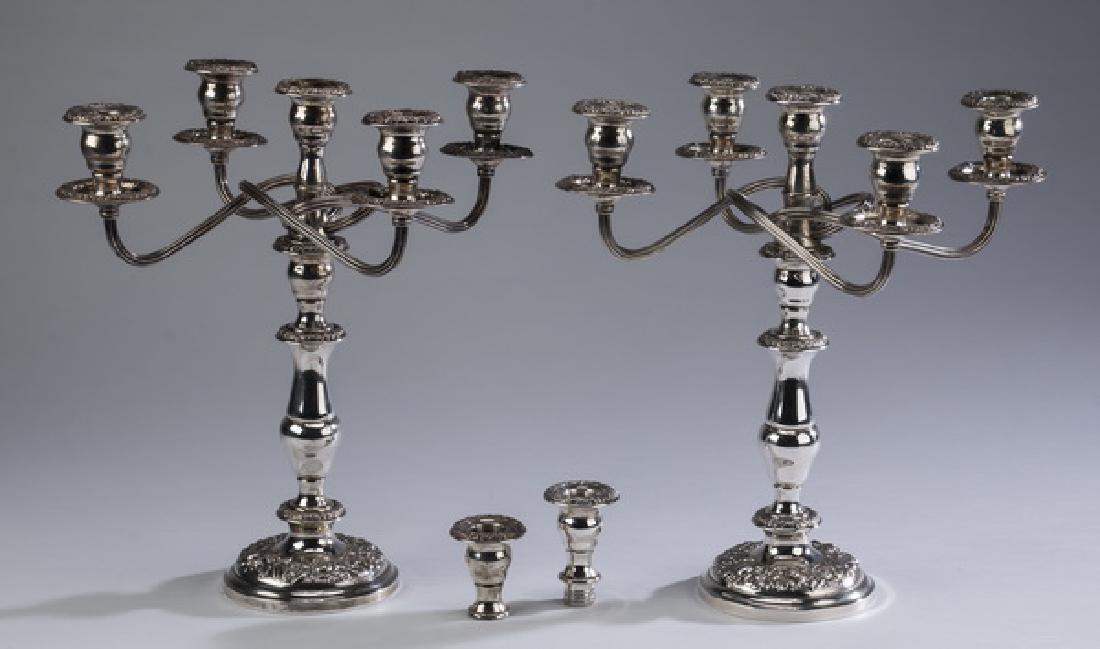 (2) S. Kirk & Son sterling weighted candelabra, 15"h (1 of 1)