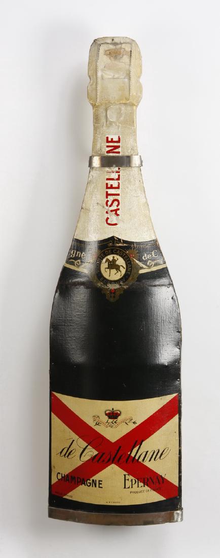 Vintage French champagne advertising sign, 55"h (1 of 1)