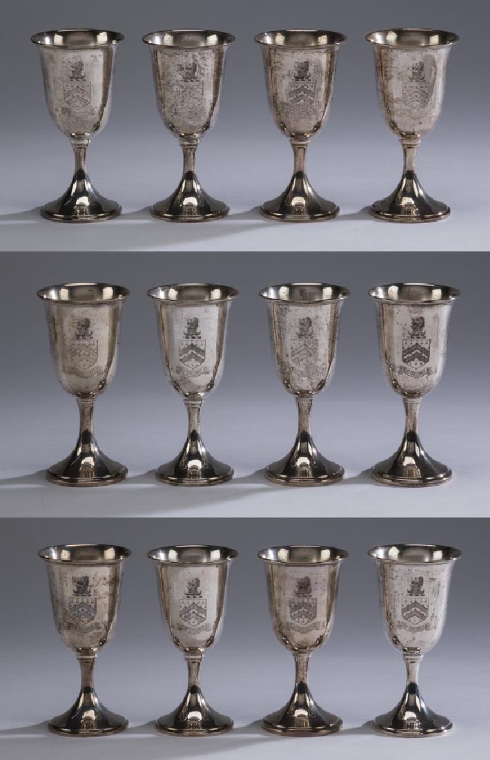(12) S. Kirk & Son sterling water goblets, 6.75"h (1 of 6)