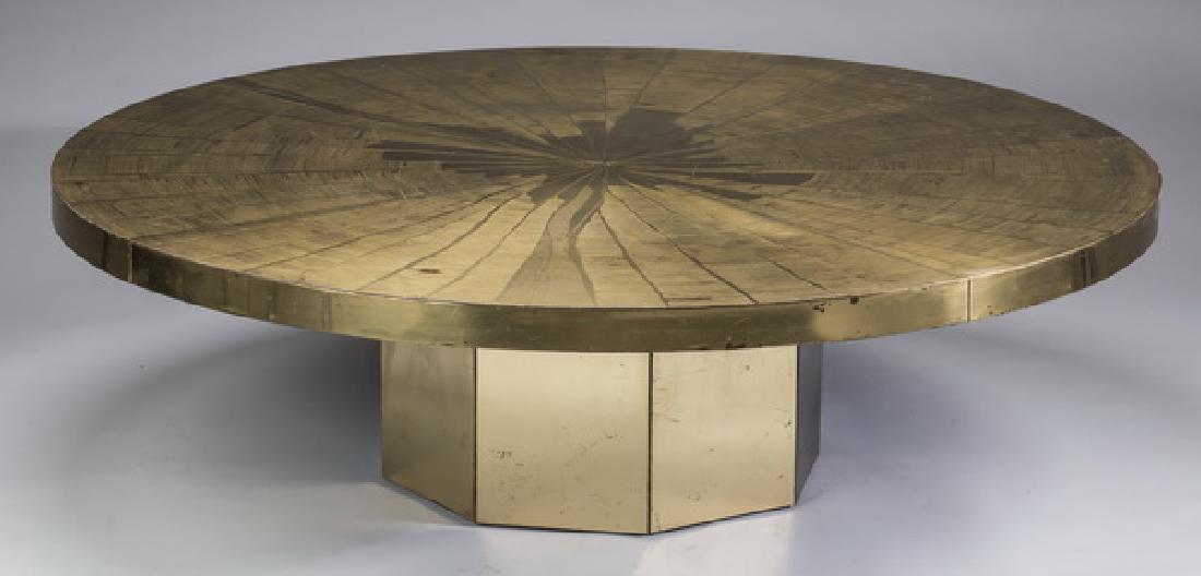 Heckscher signed and numbered cocktail table, 48"dia (1 of 3)