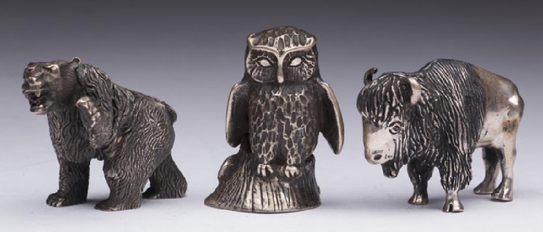 (3) S. Kirk & Son sterling animal miniatures, 2"l (1 of 3)