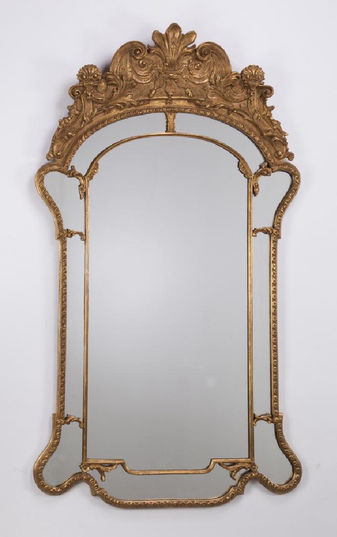 Rococo style gilt mirror 68"h (1 of 3)