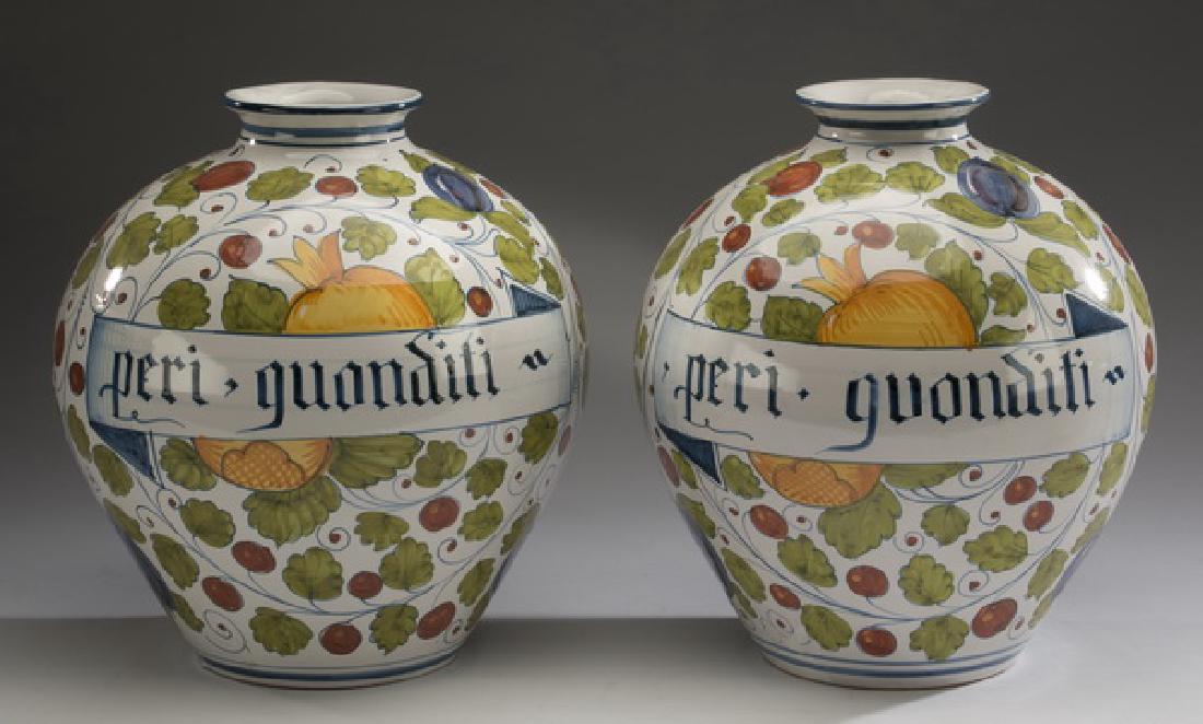 (2) Vincent Garnier, Paris hand decorated vases (1 of 3)