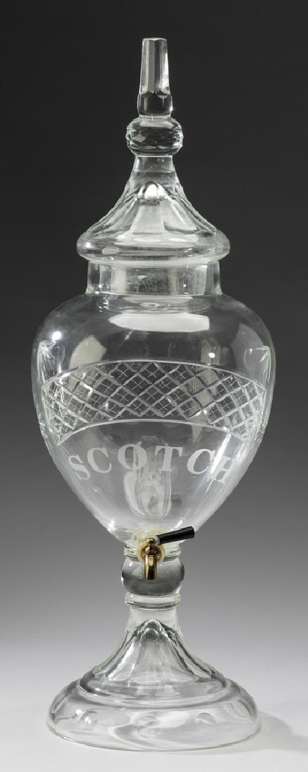 Vintage apothecary style scotch dispenser, 31"h (1 of 3)