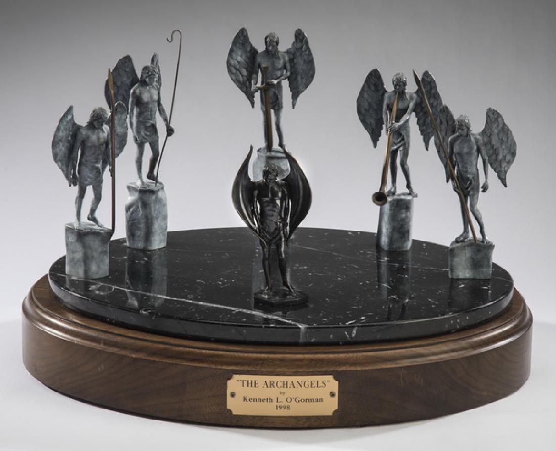'The Archangels' bronze sculpture by K. O'Gorman (1 of 5)