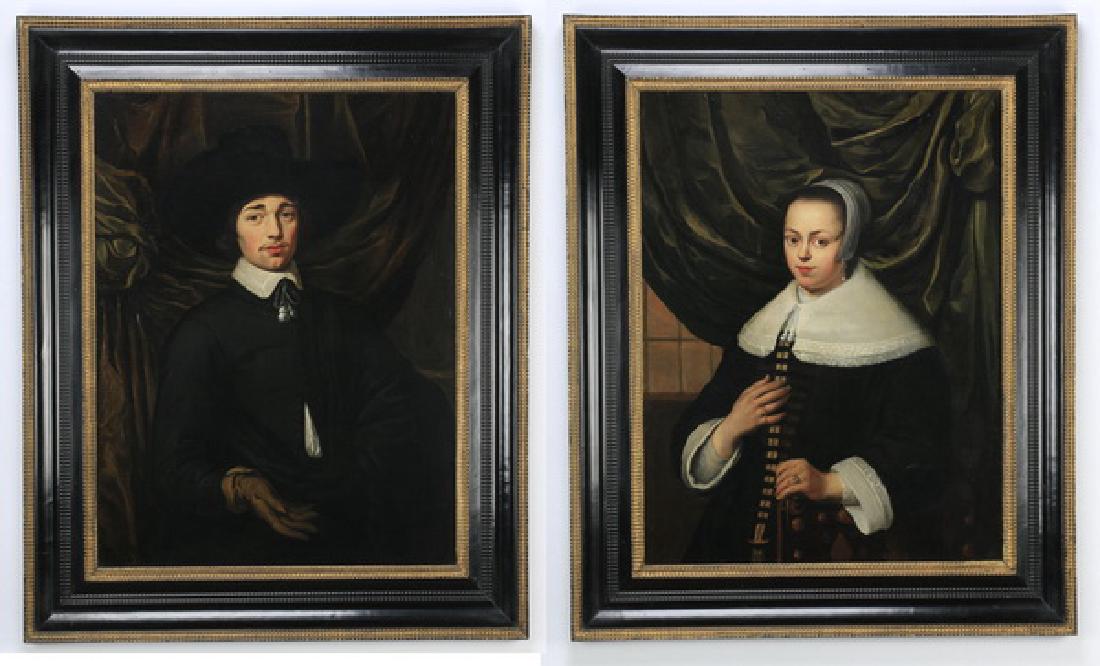 (2) Dutch Old Master style portraits, 18th c. (1 of 9)