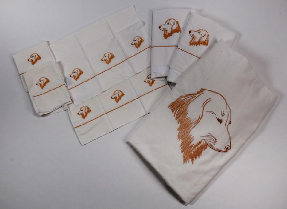 (8) Embroidered Labrador Retriever bed linens (1 of 1)
