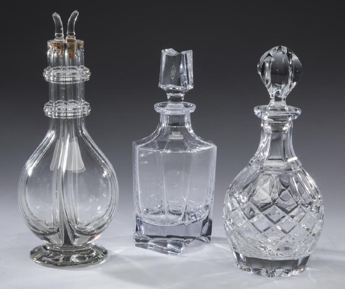 Group of (3) decanters, Including Gorham (1 of 2)