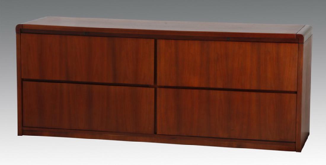 Executive mahogany lateral file cabinet, 72"l (1 of 2)