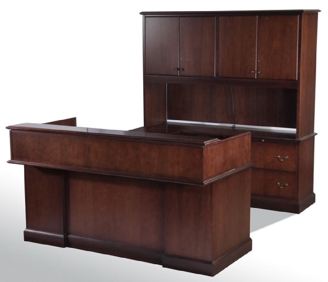 Executive mahogany office grouping by Steelcase (1 of 6)