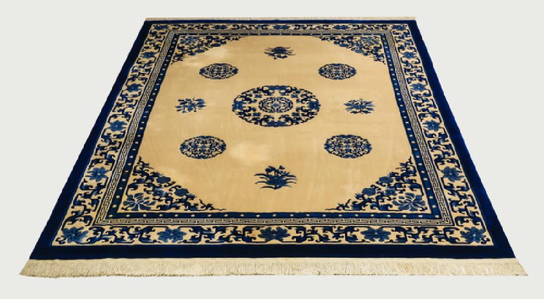 Chinese Peking style hand knotted wool rug, 9 x 12 (1 of 4)
