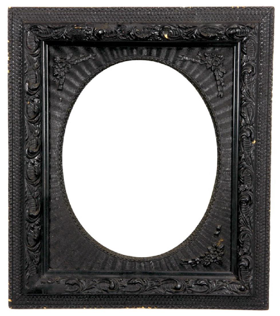 19th c. carved and ebonized frame (1 of 1)