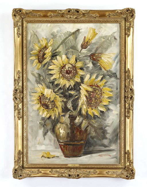 Leo Ritter Signed O C Still Life Of Sunflowers Aug 25 2017 Great Gatsby S Auction Gallery Inc In Ga