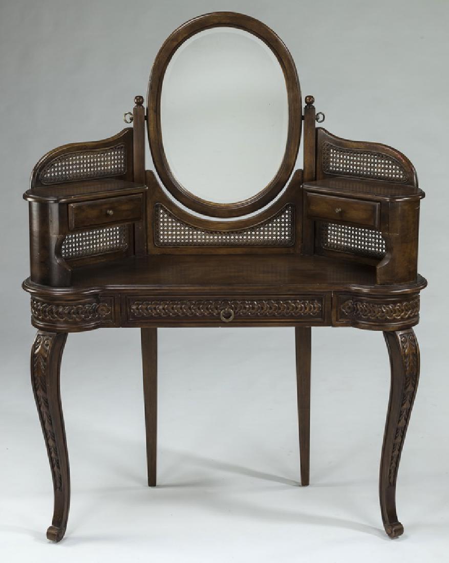 Mahogany plantation style mirrored vanity (1 of 3)